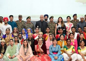 Lt Governor addresses NCC cadets at Special National Integration Camp in Srinagar