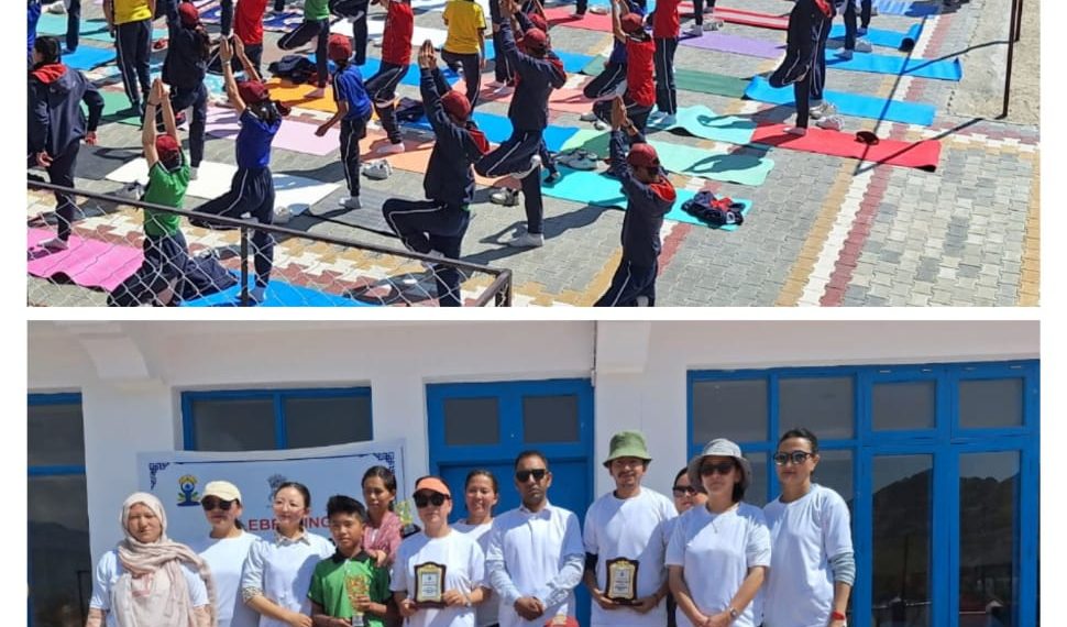 CBC organised Yoga awareness programme at Leh