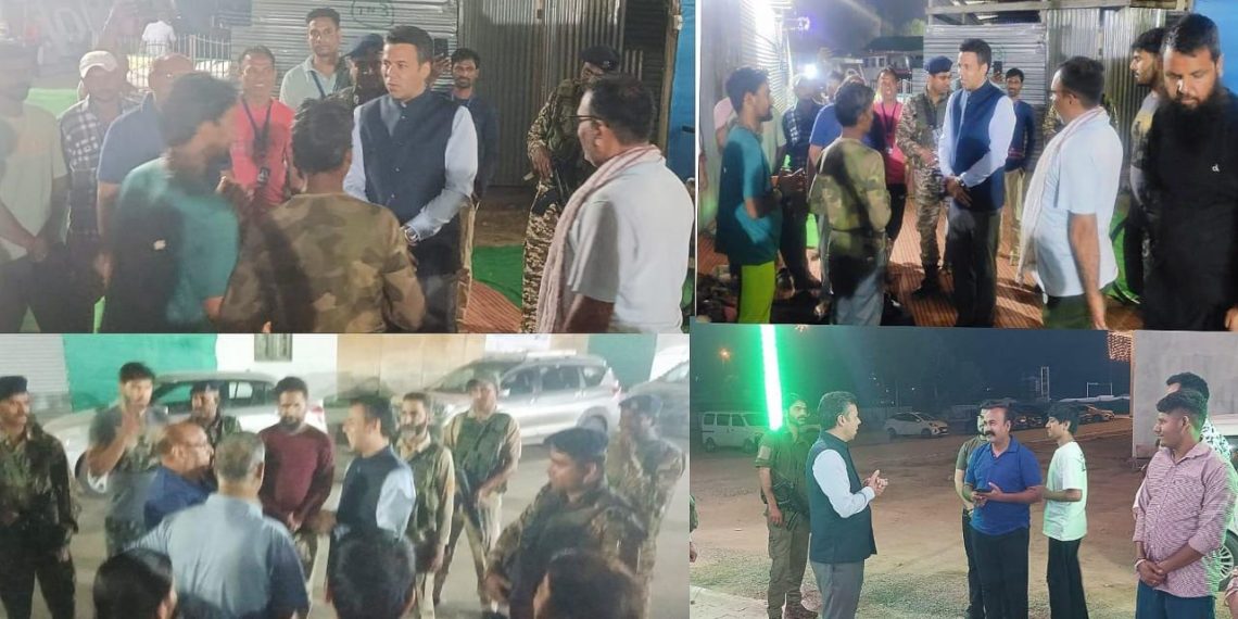 SANJY-2024 DC Srinagar undertook late night visit to Yatra Transit Camp at Pantha Chowk