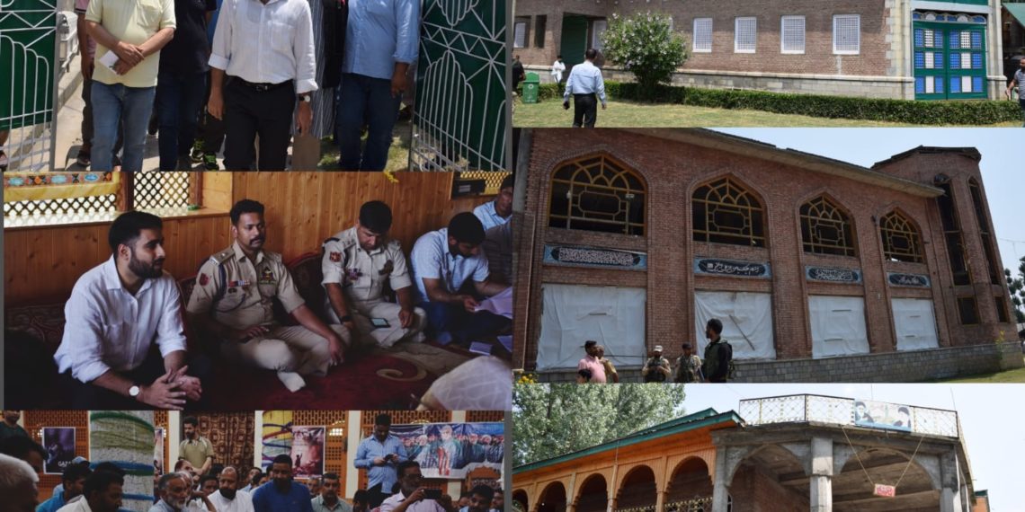 Muharram-ul-Harram  DC Budgam along with SSP visits various Imam Baras, takes stock of arrangements in advance