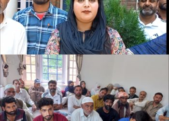 Senior BJP Leaders of Anantnag West Constituency organized a program on Maan ki baat at Wathihal Qazigund in which a huge gathering took part