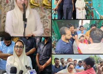 Waqf Board takes control of Sufi Shrine at Rayil Gund in Ganderbal, Dr Andrabi addresses a gathering of locals