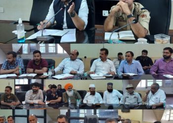 Deputy Commissioner Poonch,Yasin.M.Choudhary(IAS) reviews arrangements for Muharram Celebrations