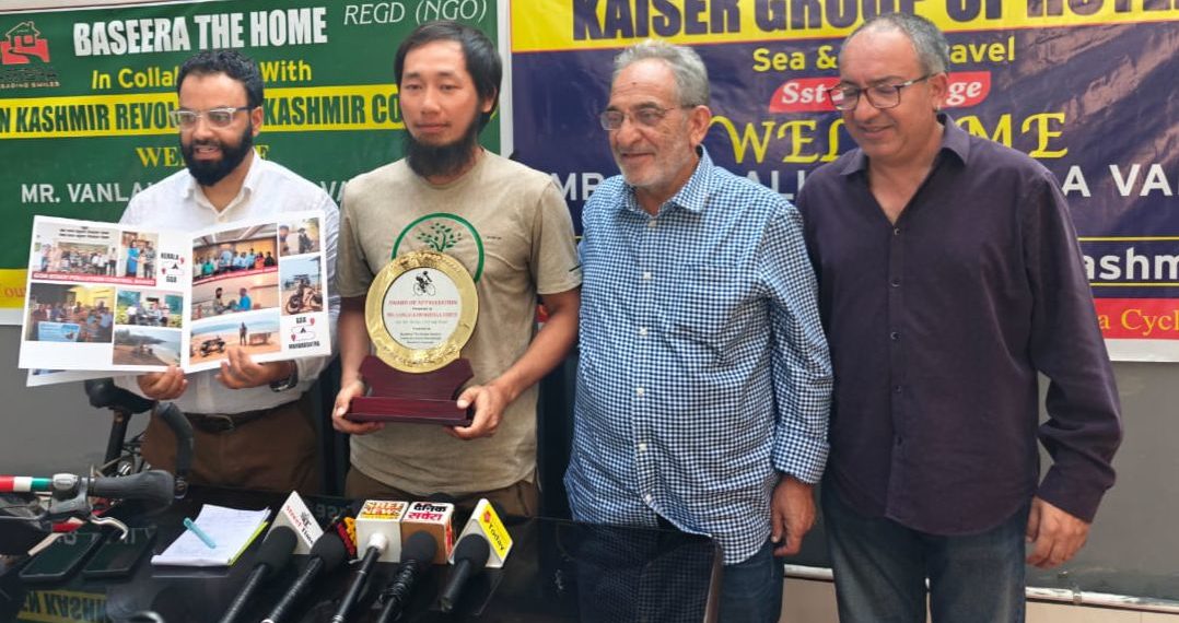 Mizoram Cyclist LZ Completes Epic 11,170 km Journey from Mizoram to Kashmir for “Ride to Clean Air All India Cycling”