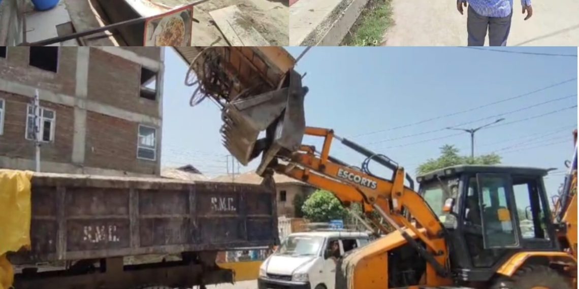 SMC conducts massive anti-encroachment drive in various areas of Srinagar