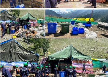 Rural Sanitation Department Ensures Successful Waste Management during Shri Amarnath Ji Yatra