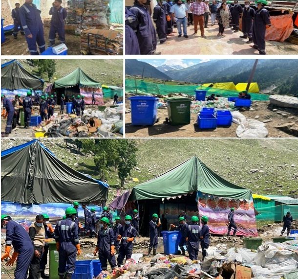 Rural Sanitation Department Ensures Successful Waste Management during Shri Amarnath Ji Yatra