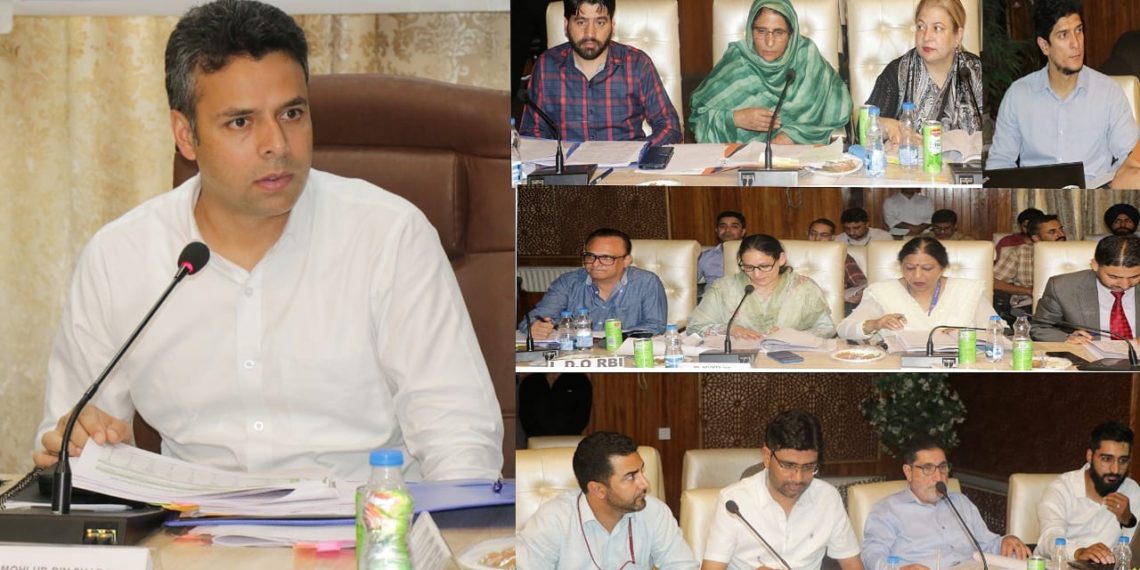 DC Srinagar chairs District Level Bankers Review Committee Meet; Stresses bringing more youth under ambit of self-employment