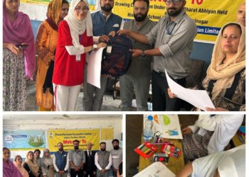 BPCL Organizes Drawing Competition Under Swacch Bharat Abhiyaan at Hindu High School Fateh Kadal, Srinagar