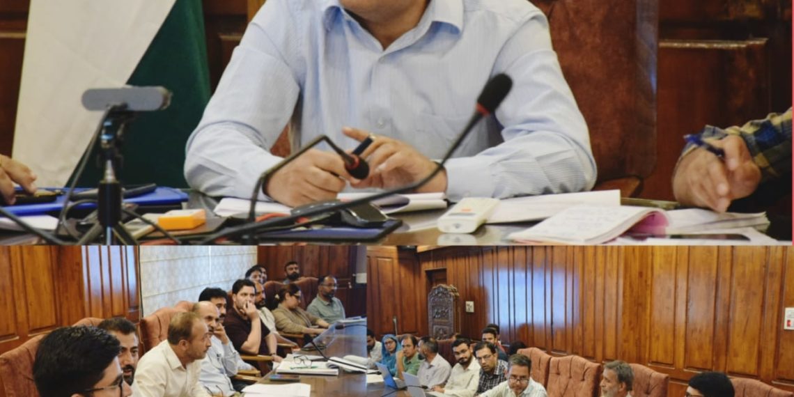 DC Bandipora reviews status of Credit Linked/ Employment Generating schemes Emphasizes Departments to conduct extensive awareness campaigns & handholding of Youth under different schemes