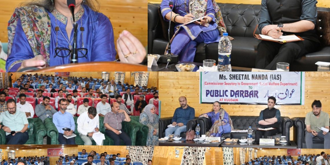 Sheetal Nanda visits Kulgam, conducts Public Darbar