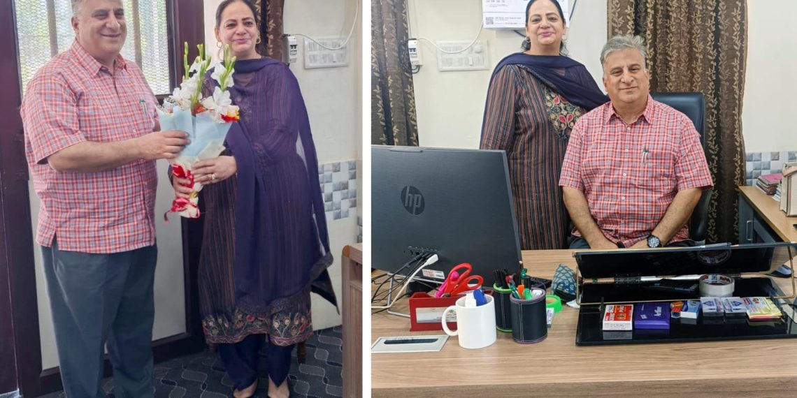 Dr Sheikh Ajaz Bashir assumes charge as Director Colleges J&K