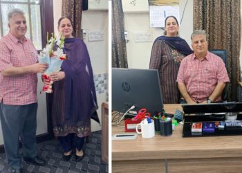 Dr Sheikh Ajaz Bashir assumes charge as Director Colleges J&K