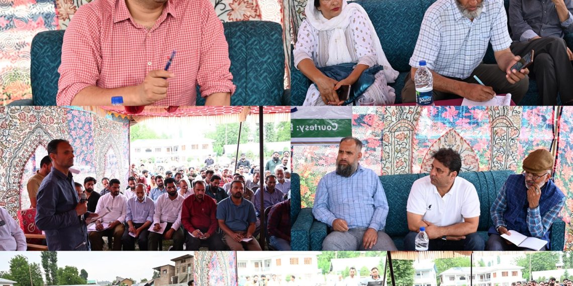 DDC Shopian chairs Public Outreach Camp at Kapran, listens to public issues