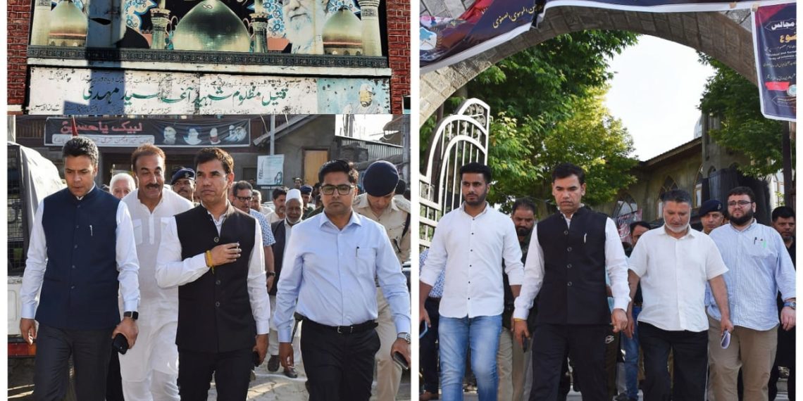 Div Com Kashmir visits Zadibal & Hasanabad; takes stock of Muharram-ul-Haram arrangements