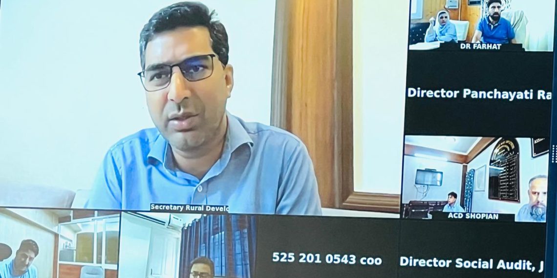 Dr Shahid reviews progress of RDD schemes in Shopian, Kulgam, and Pulwama
