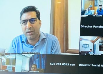 Dr Shahid reviews progress of RDD schemes in Shopian, Kulgam, and Pulwama