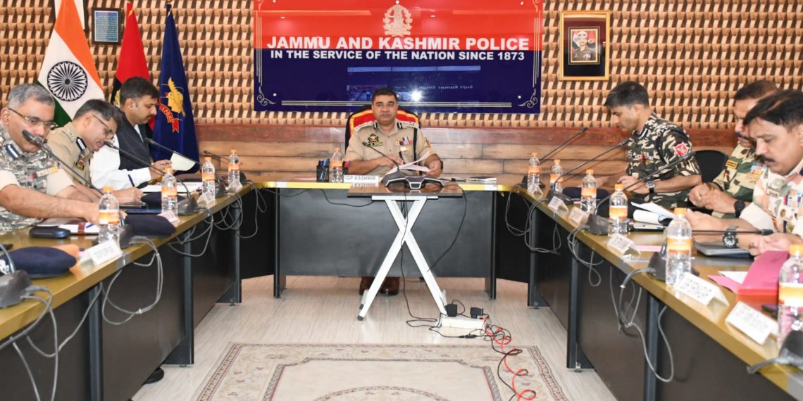IGP Kashmir V.K Bridi chairs security review meeting regarding Muharram & SANJY-2024