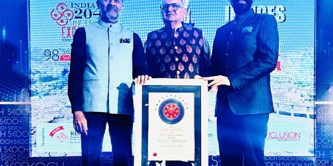 Charandeep Singh receives SKOCH Award 2024 for “Sustainable & Zero Landfill Amarnathji Yatra-2023”