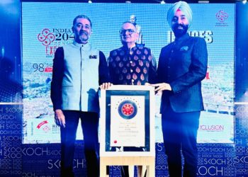 Charandeep Singh receives SKOCH Award 2024 for “Sustainable & Zero Landfill Amarnathji Yatra-2023”