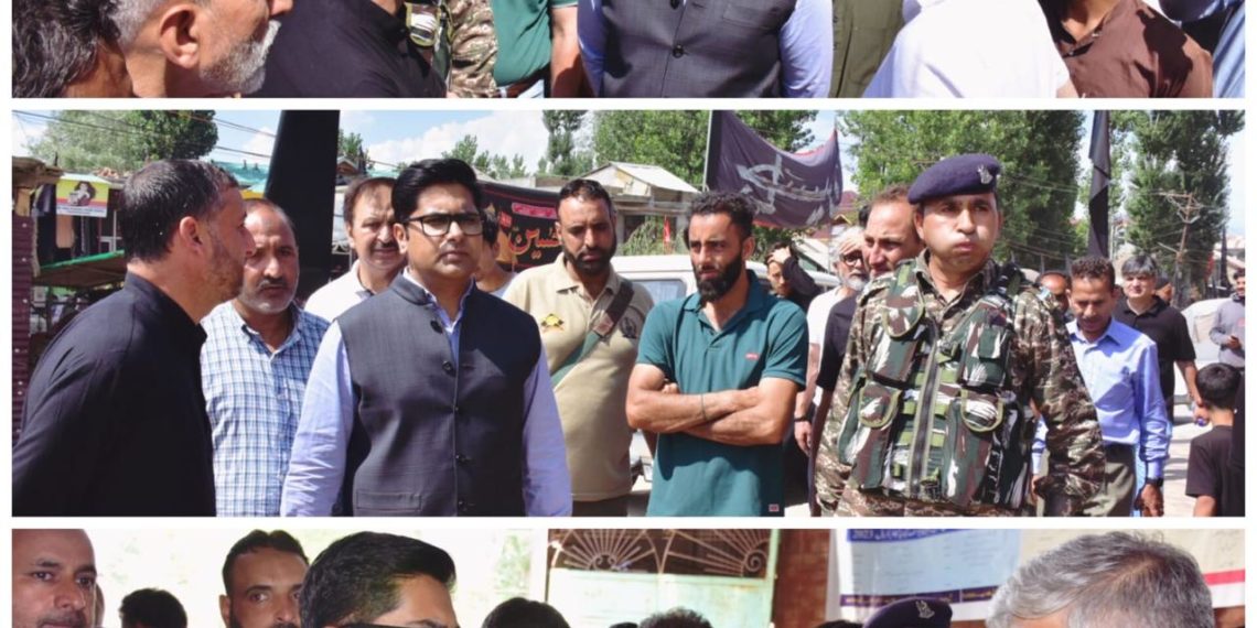 Commissioner SMC reviews Muharram preparedness in Khomeini Chowk Bemina, Srinagar