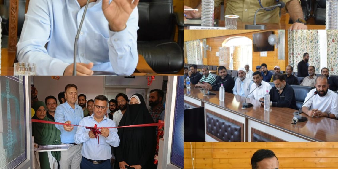 Deputy Commissioner Bandipora Visits Sumbal, Inspects Muharram Arrangements, inaugrates Digital X-Ray Facility at NTPHC Nowgam.