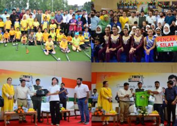 Union Sports Minister visits multi sports complex; interacts with sportspersons