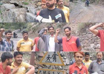 Protests Erupt in Karnah, Kupwara Over Deteriorating Road Conditions.