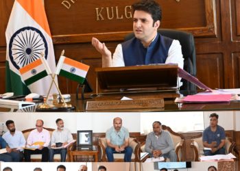 DC Kulgam reviews progress of SAMAGRA Shiksha projects