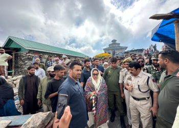 Dr Andrabi attends the event at Pir Ki Gali on Mughal Road after taking over of the Sufi Shrine by the Waqf Board
