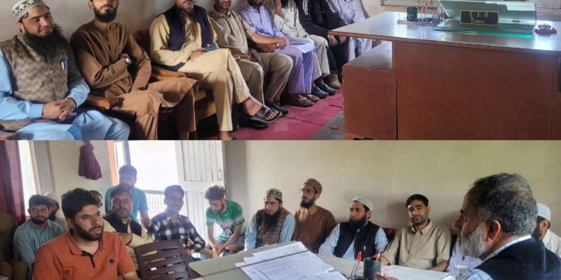 Today a meeting was held in the ZEO Office, Tangdar, with Lambardars and Chowkidars.