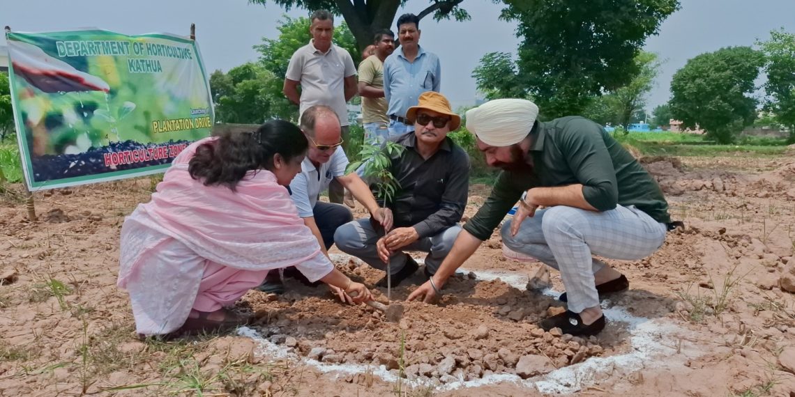 Director Horticulture launches massive plantation drive in District Kathua