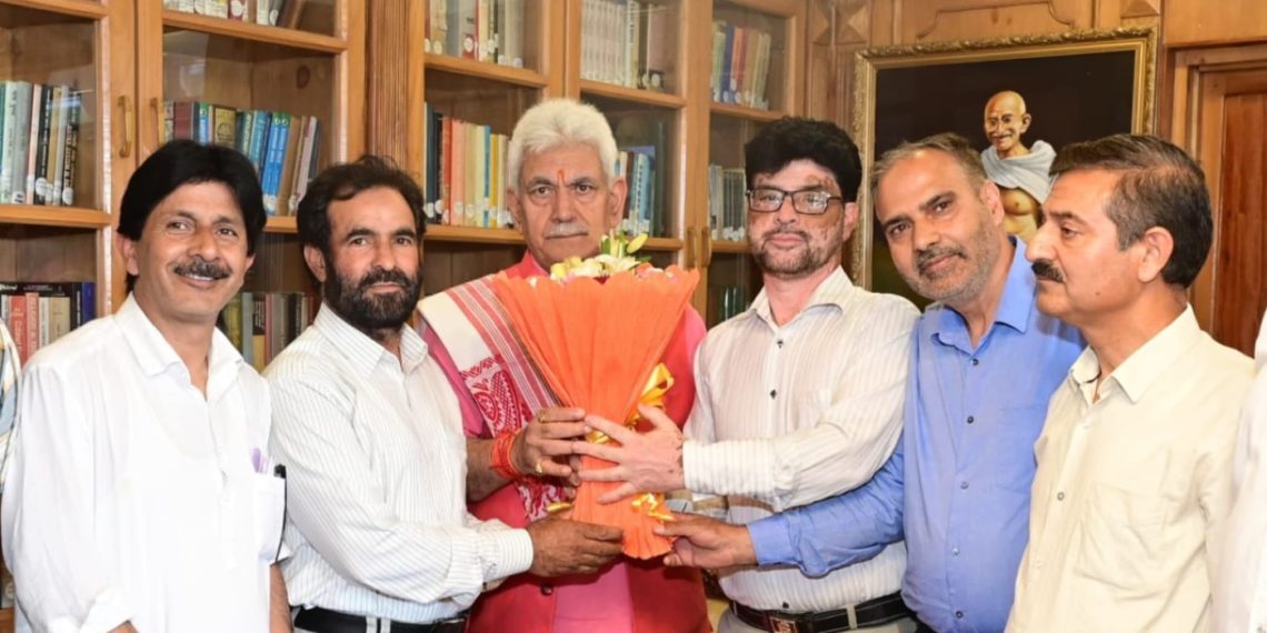 BJP delegation from Baramulla, Pulwama called on LG Sinha