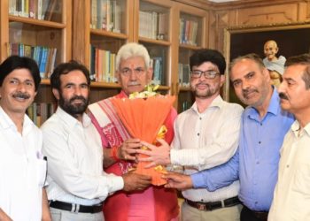 BJP delegation from Baramulla, Pulwama called on LG Sinha