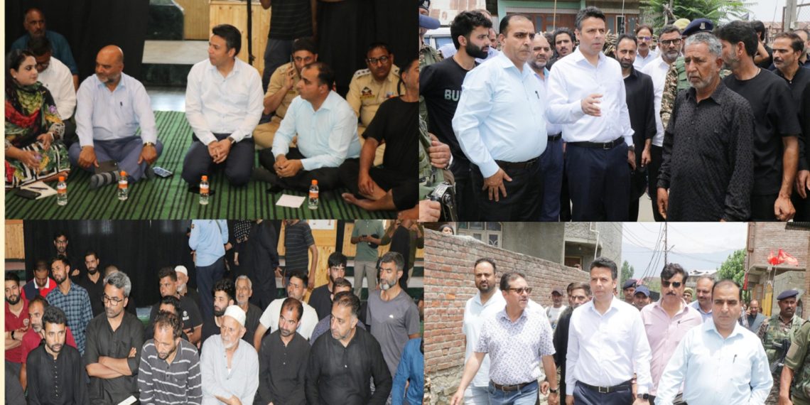 Muharram ul Harram-1446: DC Srinagar visits Gulshan Bagh Hawal to oversee arrangements for smooth and peaceful conduct of the 10th Muharram processions