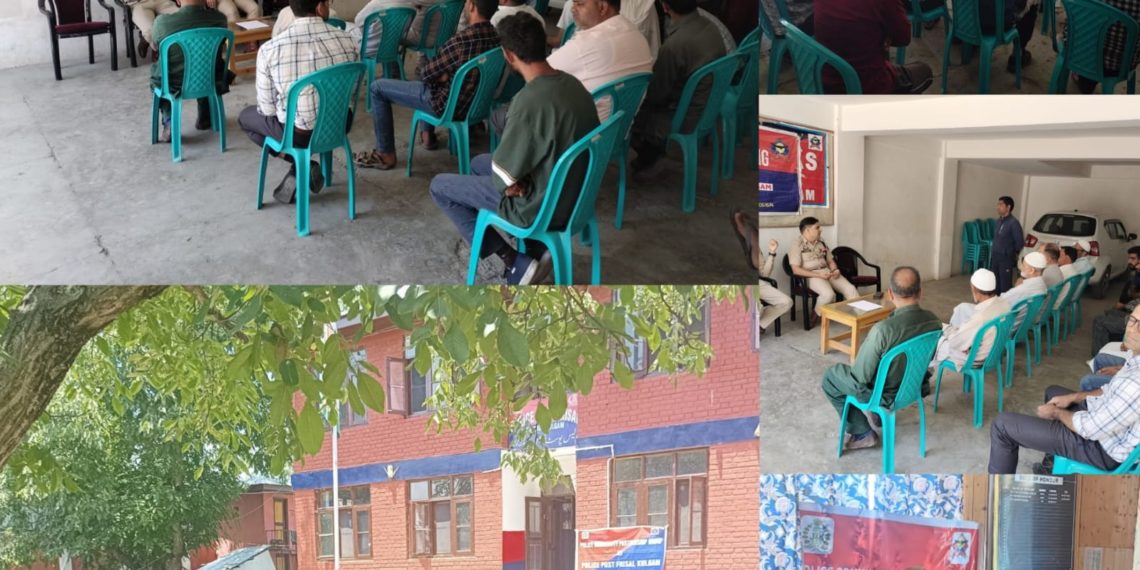 Police facilitates Police Community Partnership Group (PCPG) meetings in Kulgam