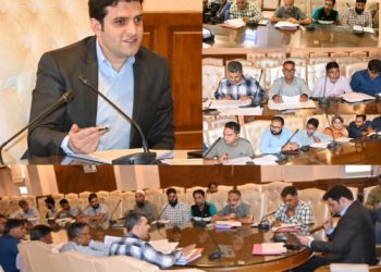 DC Kulgam reviews progress of Works under Jal Jeevan Mission