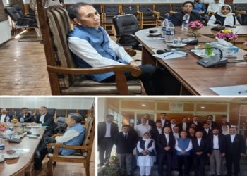 Justice Tashi Rabstan visits District Court Complex, Srinagar; reviews development projects