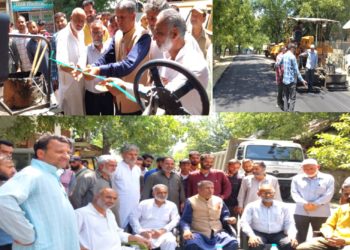 Vice Chairman- District Development Council Kupwara inaugurates macadamisation work on vital road in Lolab