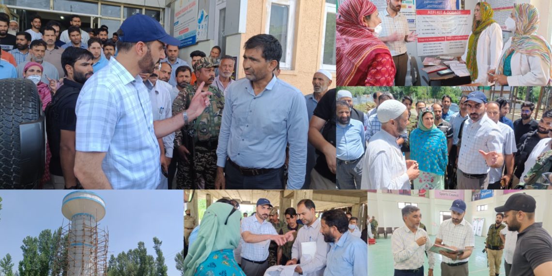 DC Pulwama inspects ongoing developmental projects in Rajpora