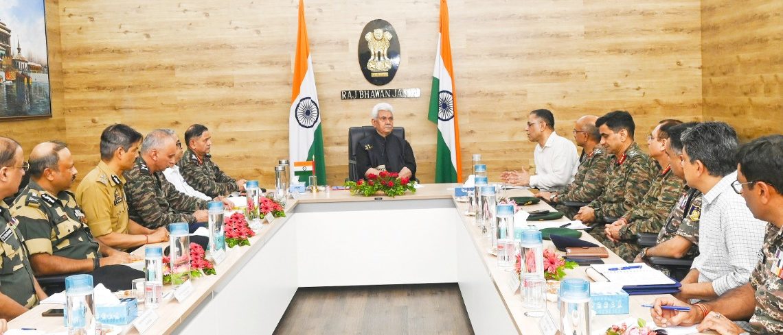 Lieutenant Governor chairs a high-level review meeting on security scenario in Jammu Division