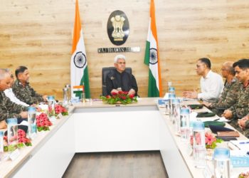 Lieutenant Governor chairs a high-level review meeting on security scenario in Jammu Division