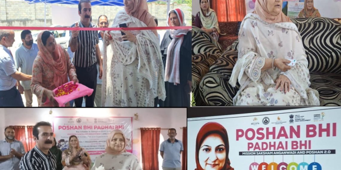 Mission Director Poshan (ICDS) J&K, inaugurated training programme under Poshan Bhi Padhai Bai at Environment Hall Handwara