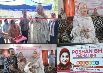 Mission Director Poshan (ICDS) J&K,  inaugurated training programme under Poshan Bhi Padhai  Bai at Environment Hall Handwara