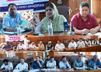 Chairperson, DDC Shopian convenes meeting on District Capex Plan