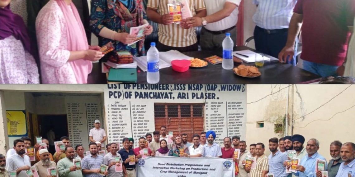 Department of Agriculture Poonch in Collaboration with CSIR-IIIM Jammu Hosts Successful Awareness and Training Camp on Floriculture