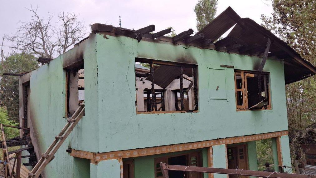 Madrassa gutted in Budgam fire