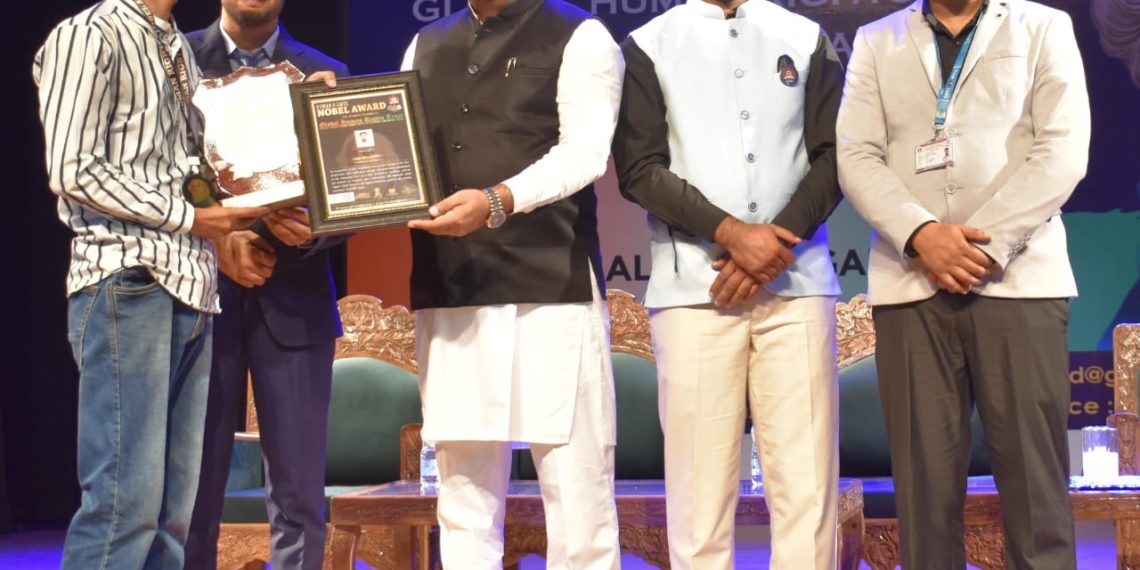 Aijaz Baba, a writer and social worker facilitated with Human Rights Nobel Award