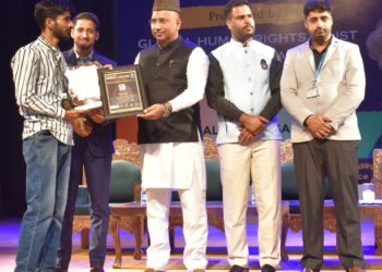 Aijaz Baba, a writer and social worker facilitated with Human Rights Nobel Award