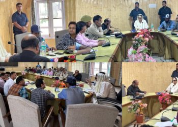 Dr Darakhshan Andrabi chairs meeting with senior officers from various departments at Dawar Gurez